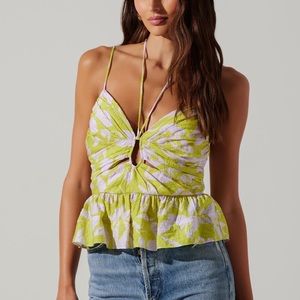 MINKA FLORAL PEPLUM TOP - Brand New With Tags!